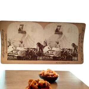 Keystone View Co. Late 1890's Her Guardian Angel view card